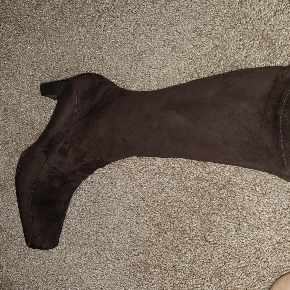 Franco Sarto suede heeled boots
